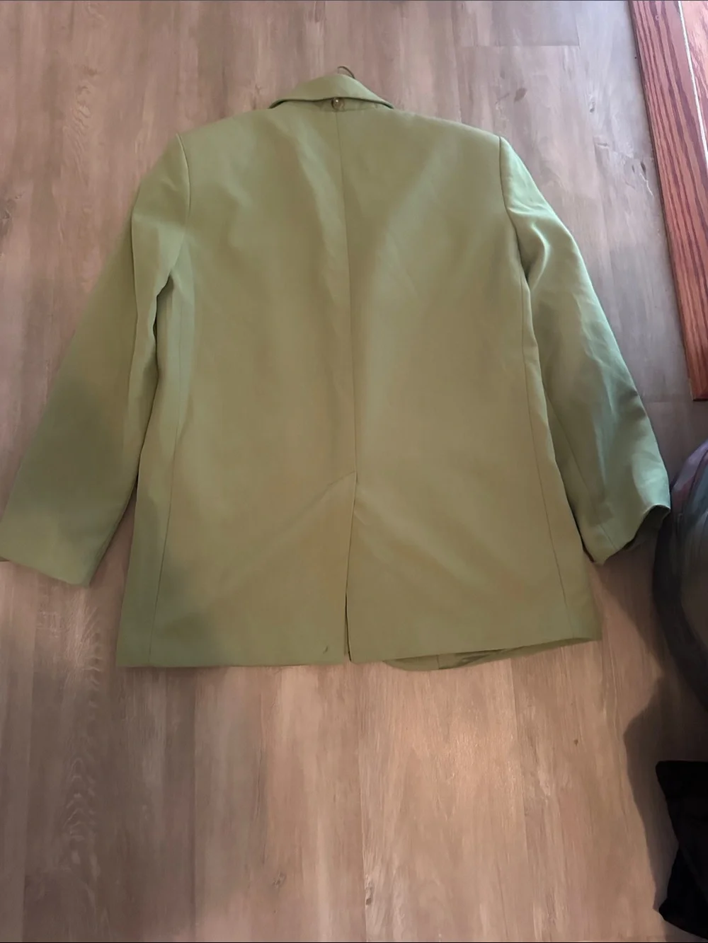 Zara Mint Green Single-Breasted Tailored Blazer